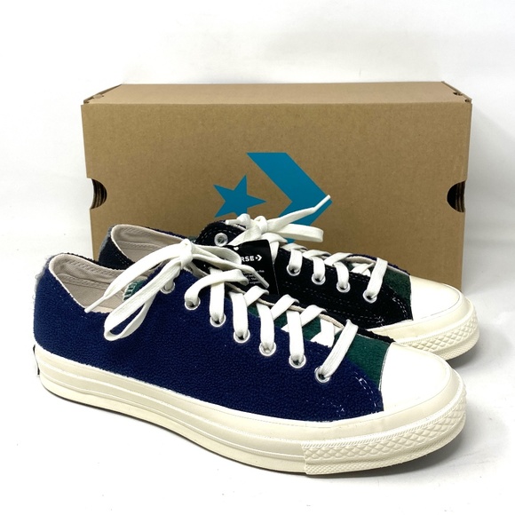 Converse Chuck 70 OX Low Top Blue Green Women Fleece Sneakers Skate Size 172268C - Picture 2 of 11